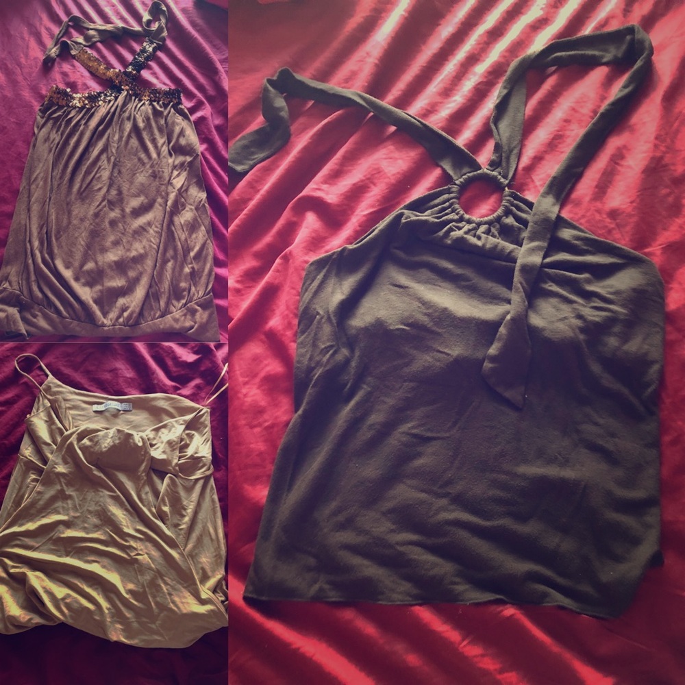 3 medium summer tops BR, Zara and XXI